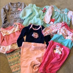 6-9 month outfits. Lot of 6. Like new. Super cute